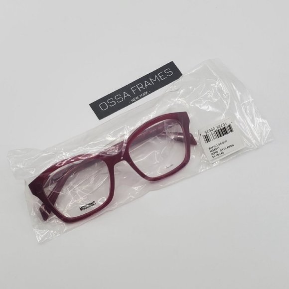 BRAND NEW MOSCHINO MOS517 QHO RED EYEGLASSES - Picture 10 of 12